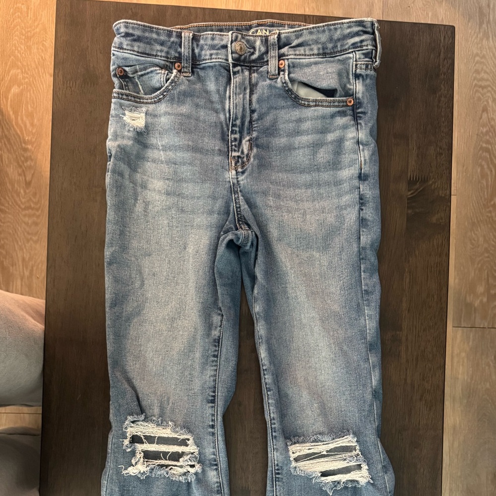 American Eagle - Women's Distressed Blue Jeans